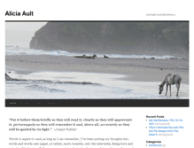 Tablet Screenshot of aliciaault.com
